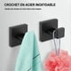 thumbnail image 2 of 2 Pieces Wall Hooks Towel Hooks Black 304 Stainless Steel Hooks Rustproof Hooks Waterproof Hooks Bathroom Accessories Pegs, Black, 2 of 4