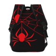 thumbnail image 4 of Easygdp Red Spider Mochila Ergonómica Versátil para Laptop - Múltiples Bolsillos, Correas Ajustables, Unisex para Escuela, Viajes y Actividades al Aire Libre-One Size, 4 of 5