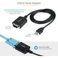 thumbnail image 3 of StarTech Câble USB vers Série 3 Pieds (1m) avec Rétention de Port COM, Convertisseur USB vers Série DB9 Mâle RS232, 3 of 5