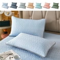 thumbnail image 1 of Xihbxyly Dia Del Primer Ministro Fundamental Almohada Seda Fresca de Color Solido para Cama de Estudiantes, Dormitorio, Cama Doble, 1 of 7