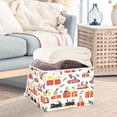 thumbnail image 3 of Yayeee Collapsible Cube Storage Bin with Lid Fabric Closet Decorative Basket with Handles, Christmas Box Train, 3 of 7