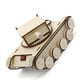 thumbnail image 1 of Kit de tanque de madera con torreta giratoria, modelo de tanque hecho a mano, juguete educativo, juego de manualidades para adolescentes, niños, niñas, 1 of 9