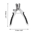 thumbnail image 4 of 1 Pc Durable Long Handle Pet Nail Clippers for Cat for Dog 6.1"x4.53" Blanco Negro, 4 of 6