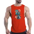 thumbnail image 3 of Camiseta sin mangas de cuello redondo para hombre, informal, para uso diario, fitness, cómoda, transpirable, para uso exterior, moda para las cuatro estaciones, secado rápido, 3 of 5