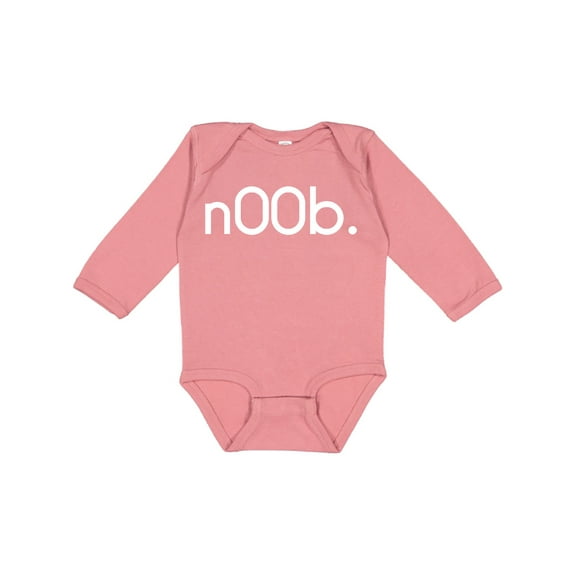 Inktastic N00b. Boys or Girls Long Sleeve Baby Bodysuit