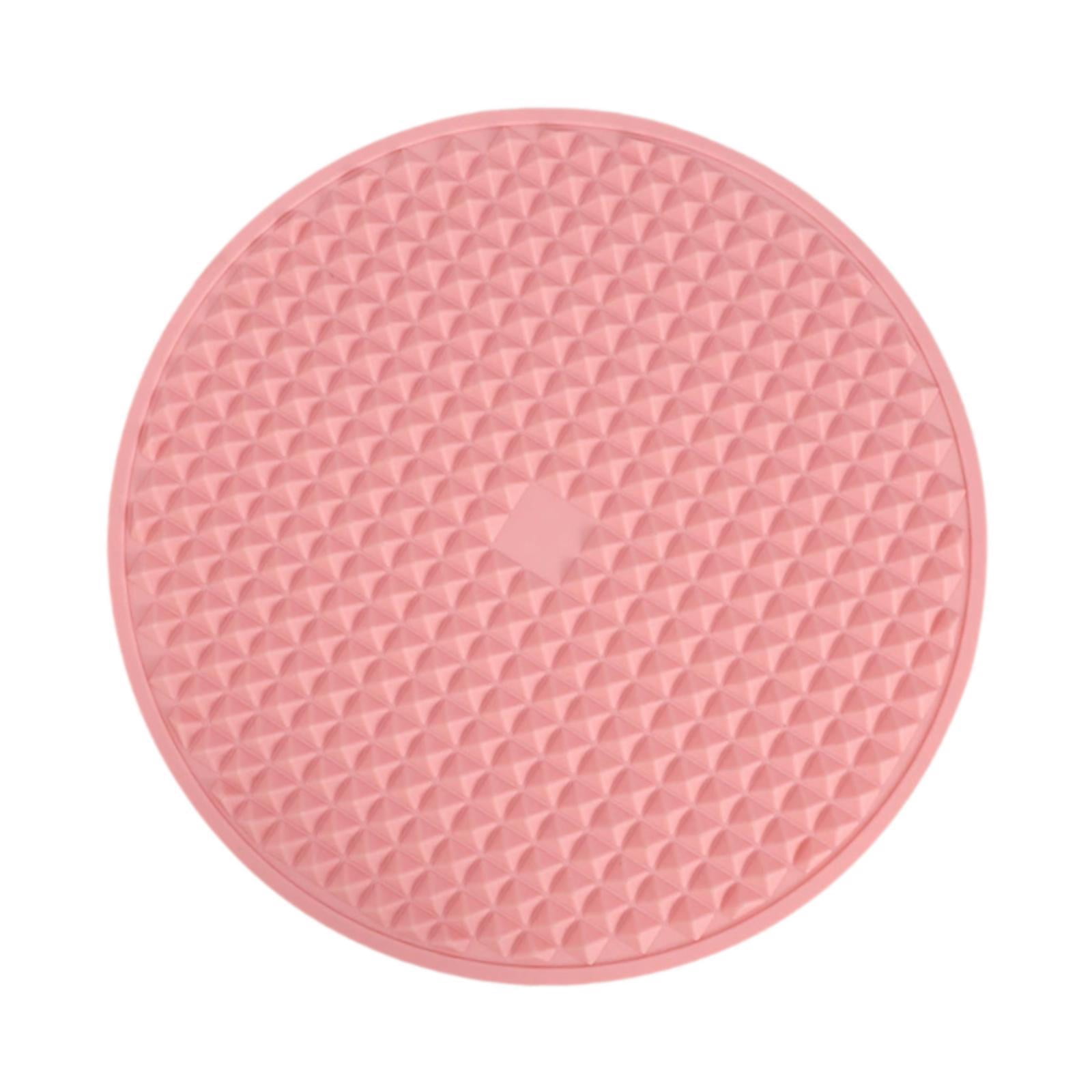 Serenable Acupressure Mat Foot Massage Folded Water Resistant Walk Massagers Massage Blanket for Household Living Room Office Travel Pink