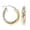 "Chunky" 20mm Two-Tone, variant on LeCalla 925 Sterling Silver Jewelry Three-Tone Intertwining Oval & Round Shape Polished Hoop Earrings for Women and Teen 33MM