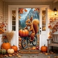 thumbnail image 3 of Yhmxh Thanksgiving Decoration Fall Door Cover, Autumn Pumpkin Front Door Banner Decor, Harvest Seasonal Door Backdrop, Farmhouse Front Door Hanging Decorations for Home Porch, 3 of 5