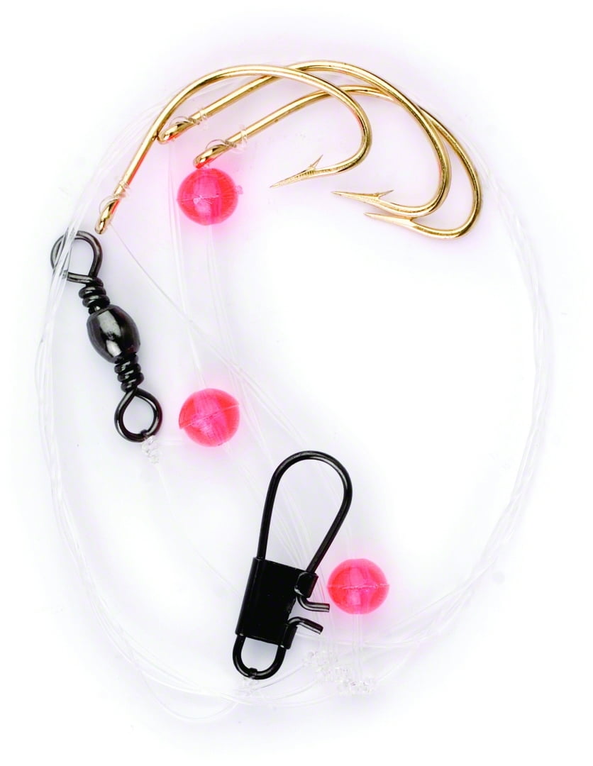 Eagle Claw L9682 Lazer Sharp Pompano Rig Triple Gold Kahle Hooks