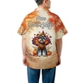 thumbnail image 5 of Happy Thanksgiving Schnauzer Turkey Costume Pumpkins Autumn Leaves Hawaiian Shirt Breathable Summer Unisex Merch Miniature Schnauzer Dog Lover - 13014, 5 of 6