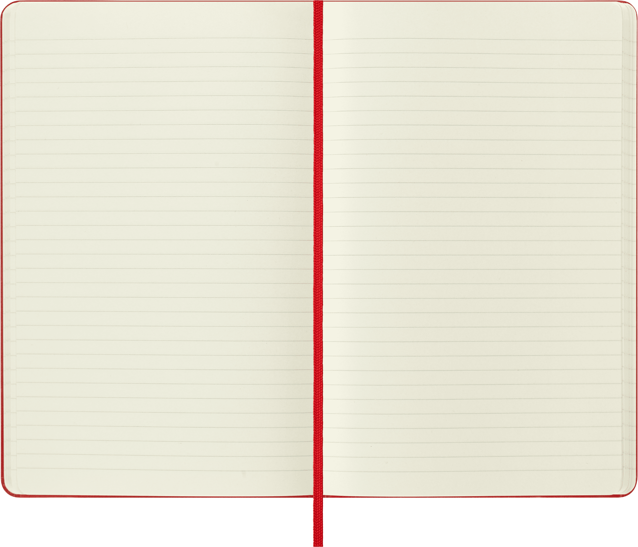 Moleskine Classic Notebook, Hard Cover, Large (5" x 8.25"), Ruled, Scarlet Red