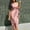 S-Pink, variant on Women's Ladies Plus Size Teenager Casual Dresses Loose Stripe Sleeveless V-Collar Casual Summer Dresses for Older Women Long Dress Maxi Dress