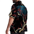 thumbnail image 3 of Tree Men's Casual Printed Button Down Short Sleeve Beach Shirts, 3 of 6