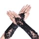 thumbnail image 1 of Guantes negros largos Masquerade (1 par) LingWen 1327533363112, 1 of 1