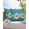 thumbnail image 6 of Outdoor Throw Pillow Cover White Daisies on Old Wooden Plank Waterproof Cushion Covers 2 Pack Farm Flowers Pillow Cases Home Decoration for Patio Garden Couch Sofa, 6 of 6