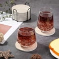 thumbnail image 2 of Billbotk 9 Pieces Ceramic Coasters for Drinks with Holder, Absorbent Drink Coasters for Coffee Table, Marble Style Coasters Wooden Table, Suitable for Kinds of Cups, 4 Inches, 2 of 10