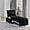 Black, variant on Tabaray Modern 4 in 1 Sofa Bed, Velvet Convertible Single Sofa Chair, Adjustable Back w Pillow, Storage Pocket, Convertible Home Theater Recliner for Living Room, Bedroom Small Space, Apartment Black