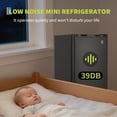 thumbnail image 7 of QinaQin Energy-Efficient Mini Fridge with Freezer – 4.5 Cu.Ft Compact Refrigerator, Dual Zone Temperature Control, Adjustable Thermostat, Removable Shelves, Perfect for Bedroom, Office, Dorm, 7 of 7