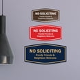 thumbnail image 2 of Fancy No Soliciting Family Friends & Neighbors Welcome Sign (Brushed Gold) - Medium, 2 of 5