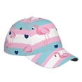 thumbnail image 3 of Disketp Flamingo1 Print Baseball Caps For Outdoor Sports Fashion Casual Outdoor Caps Men Women, 3 of 8