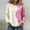 Pink, variant on BUIGTTKLOP Crewneck Sweatshirts for Women Long Sleeve Shirts Color Block Loose Fitted Pullovers