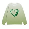 thumbnail image 2 of ibuvkizy Boys Girls St. Patrick's Day Sweatshirt,Children's Shirt Long Sleeved Pattern T-shirt Printed Round Neck Top Suitable for Boys and Girls Hoodless Sweatshirts Khaki,2-3 Years, 2 of 5