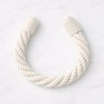 thumbnail image 4 of Evideco French Home Goods Contis Farmhouse White Curtain Tiebacks, 4 of 9