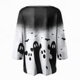 thumbnail image 4 of Towmus Tunics 3/4 Sleeve Plus Size Tops for Women Halloween Dress Shirts 3/4 Sleeve V Neck Flowy Ladies Clothes for Loose, 4 of 5