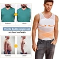thumbnail image 5 of SMZ Men's Compression Shirt for Body Shaper Slimming Vest Tight Tummy Underwear Tank Top Shaper Ttank Men, 5 of 6