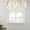 Yellow, variant on Pink Floral Art Tie Up Valance Curtains for Windows, Kitchen Curtains Window Treatments, Watercolor Botanical Spring Flowers Short Window Shades Valances for Bedroom Bathroom Cafe 42"x18"