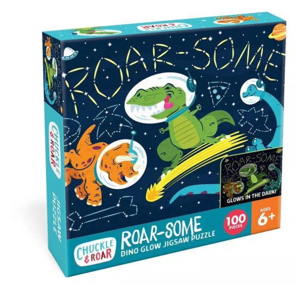 Chuckle & Roar RoarSome Dino Glow Puzzle 100pc