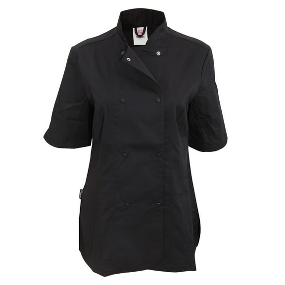 Dennys Womens Short Sleeve Fitted Chef Jacket (Pack of 2)