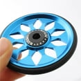 thumbnail image 4 of La bicicleta plegable de rueda fácil y liviana lleva el neumático de viaje de 64 mm reacondicionado para empujar Azul Cola Rueda fácil de bicicleta plegable, 4 of 6