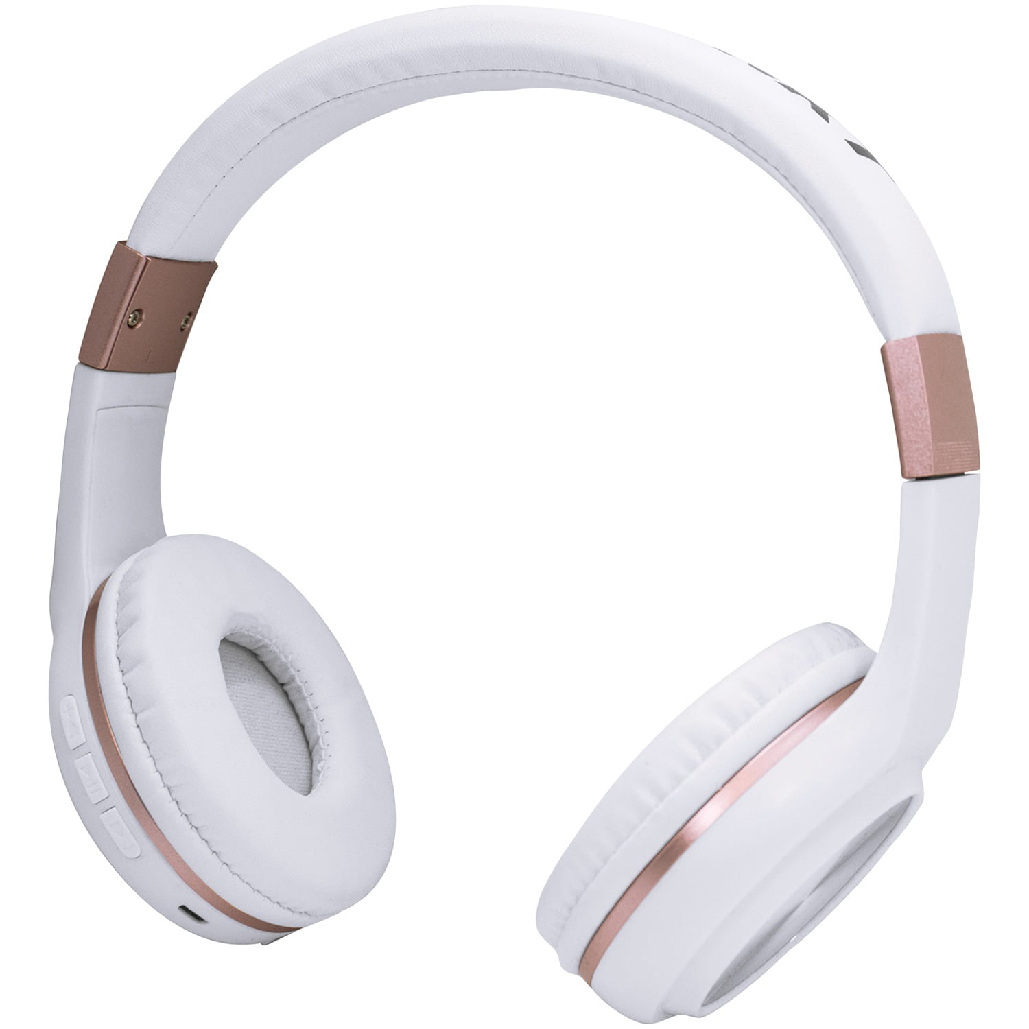 sleuf Wat nakomelingen Blaupunkt BP1273 Bluetooth Over-the-Ear Headphones with Microphone (White  and Rose Gold) - Walmart.com