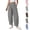 Black, variant on Plaid Pants for Women Barrel Pants 2026 Summer Casual Loose Fit Wide Leg Lounge Gingham Trousers Spring Fashion Beach Bottoms Green 2XL