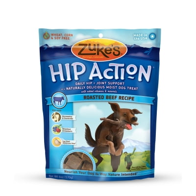Zukes Beef Flavor Hip Action Natural Treats, 6.25-Oz