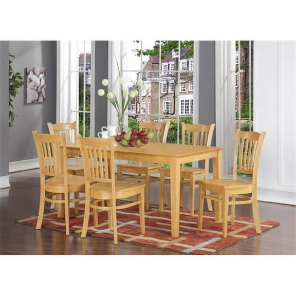 6 Piece Kitchen Table With Bench Set- Dining Table and 4 Kitchen Chairs and Bench