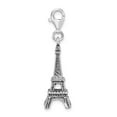 thumbnail image 2 of FB Jewels Sterling Silver 3-D Antiqued Effiel Tower w/Lobster Clasp Charm, 2 of 4