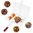 thumbnail image 5 of Meat Grilling Basket Barbecue Rack Grill Burger Fish Stand Cooking Roast Tool BBQ Net, 5 of 5