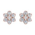 thumbnail image 3 of 1/2 Carat Diamond Star Stud Earrings in 14K Rose Gold (I1-I2 Clarity), 3 of 4