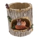 thumbnail image 1 of Figura decorativa de tocón de árbol para maceta, bonita maceta para mesa de interior y exterior. Conejo, 1 of 8