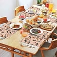 thumbnail image 2 of Black Cute Dachshund Dog and Wine Summer Placemats Table Placemats Set Of 4-Linen Kitchen Washable Placemats Table Mats 11.8"x17.7"Non-Slip Heat Resistant, 2 of 6
