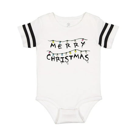 

Inktastic Merry Christmas with Strange Lights Gift Baby Boy or Baby Girl Bodysuit