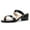 Black, variant on DADAWEN Women's Chunky Heel Sandals Open Toe Two Straps Slip-On Flip-Flops for Parties Weddings Dresses Dating Shoes Clear 4.5US