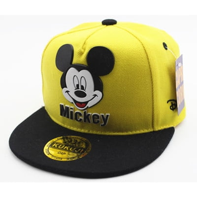 Disney-Sombrero de Mickey Mouse para niño y niña, gorra de béisbol de dibujos animados, Hip Hop, moda para bebé Fivean unisex