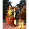 Hanover Mini Umbrella Tabletop Propane Patio Heater in Hammered Bronze