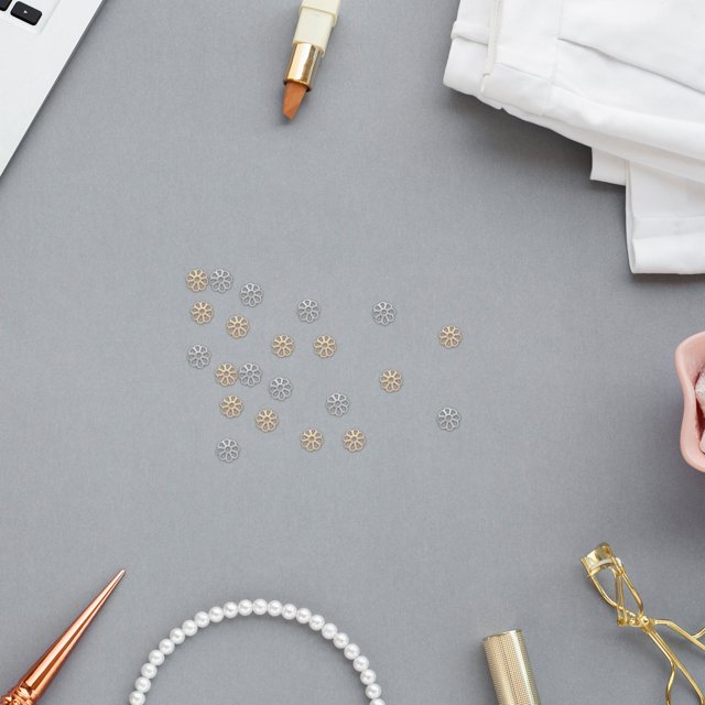Luxshiny Ensemble de 200 Perles de Fleurs pour Bricolage et Voyage