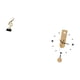 thumbnail image 5 of Figura de escritorio,Escultura de nota musical para escritorio,oficina,decoración del hogar,Reloj de pared,Reloj de pared decorativo para baño y dormitorio.,Reloj de pared redondo silencioso, 5 of 8