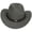 Grey, variant on dmqupv Beach Cowboy Hat Summer Sun Protection Wide Brim Hat Children's Hat with Brim Cowboy Hat Solid Color Top Hat Wide Brimmed Hat White,3-18 Years