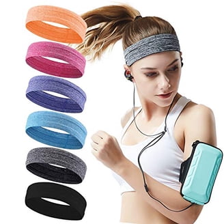 Wide Non-Slip Sweatband for Sports Yoga Gym Daily Stretch Comfortable Extra Wide Wide Non Slip Headbands for Women Sports Yoga Running Thick  main image 4